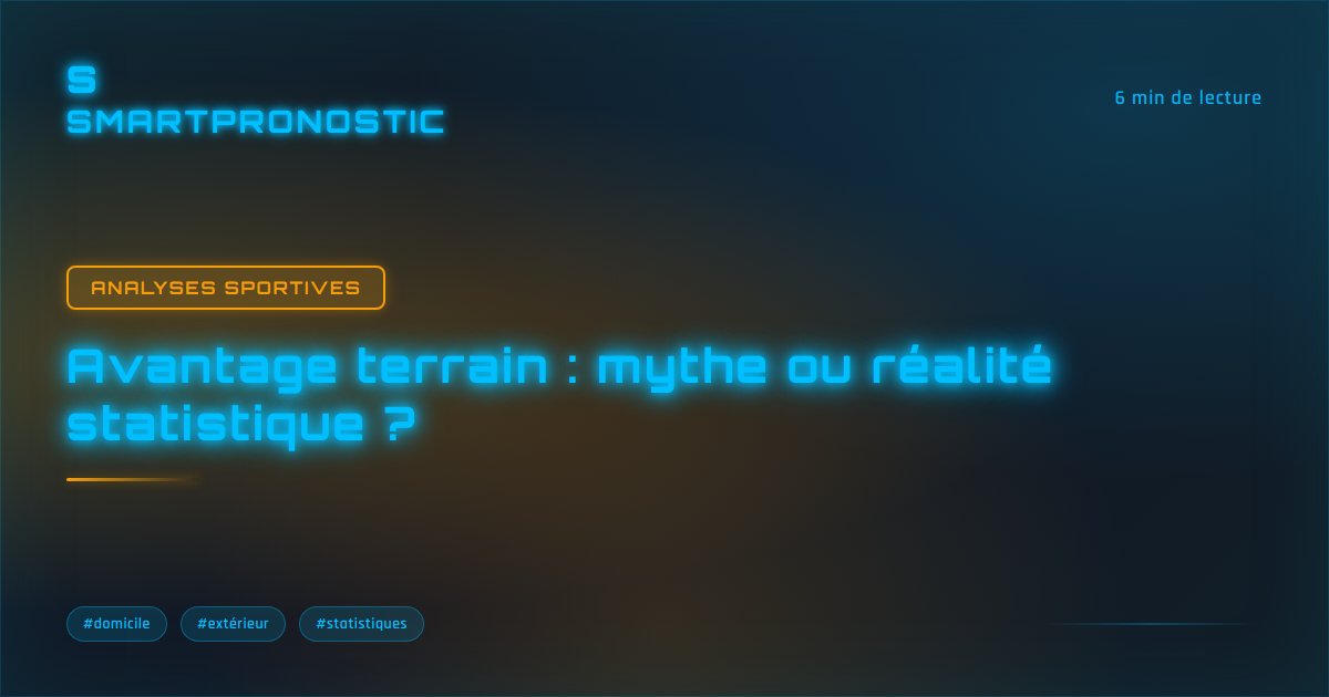 Avantage terrain : mythe ou réalité statistique ?