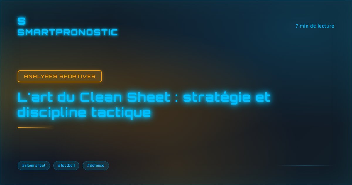 L'art du Clean Sheet : stratégie et discipline tactique