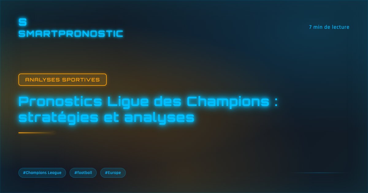Pronostics Ligue des Champions : stratégies et analyses